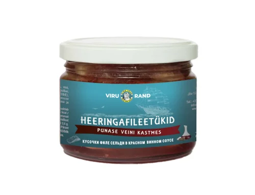 Кусочки филе сельди в маринаде из красного вина 270g